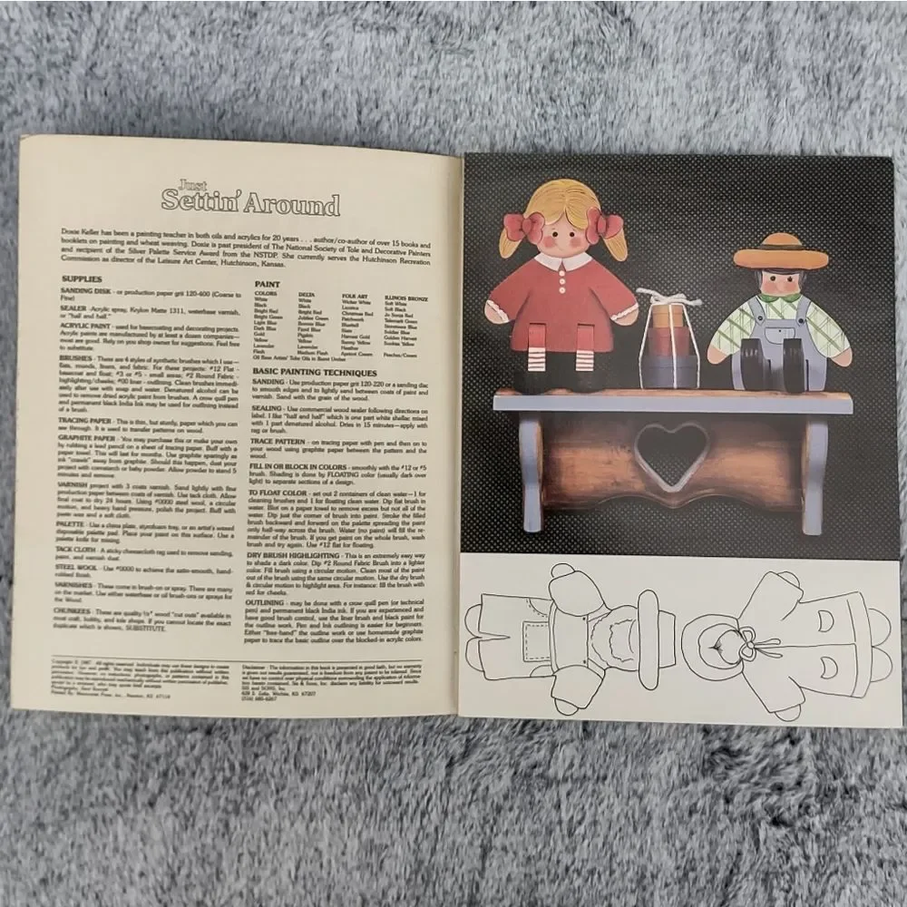 Sis & Sons Presents Just Settin' Around Booklet Vintage 1987‎